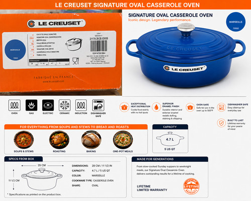 Creuset signature oval - le,